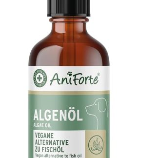 AniForte Algae Oil for Horses, Dogs & Cats 50 ml - Highly Concentrated Vegan Omega 3 Oil from Algae Supports Joints, Metabolism, Fur & Skin