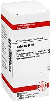 DHU Lachesis D30 Tablets, Pack of 80 Tablets
