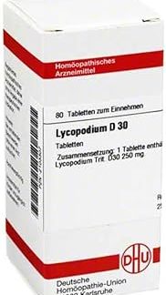 DHU Lycopodium D30 Tablets, Pack of 80 Tablets