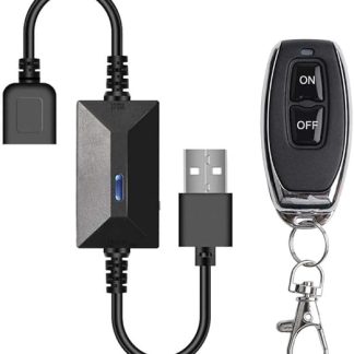 USB Powered Wireless RF Remote Switch DC 3 6 V 24 V, 433 MHz Frequency, Suitable for LED Lighting and Electrical Devices, Offers Multiple Working Modes and Remote Learning Capability (A)