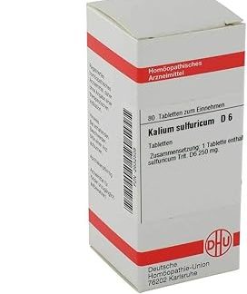 DHU Potassium Sulfuricum D6 Tablets Pack of 80