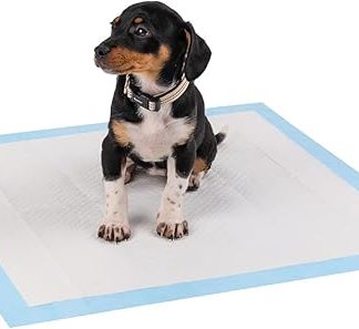 lionto Puppy Training Pads, Hygiene Mat for Dogs, Leak-Proof, 6-Ply, 60 x 60 cm, Pack of 50
