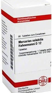 DHU Mercurius solubilis Hahnemanni D12 Tablets, Pack of 80 Tablets