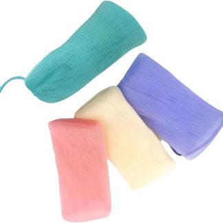 4 pieces mesh soap bags for soap bars, exfoliating soap scrub bag, practical storage for handmade soap and facial cleanser