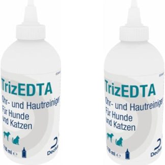 Dechra TrizEDTA Ear and Skin Cleaner for Dogs and Cats Double Pack 2 x 118 ml