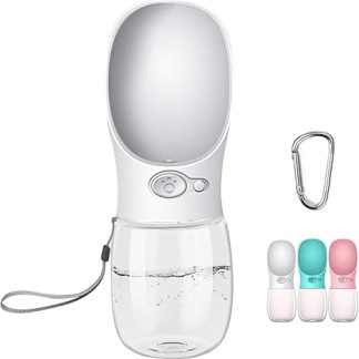 Cotop Dog Water Bottle for Dogs On the Go, Portable Dog Water Bottle, 350 ml, BPA-Free Dog Drinking Bottle to Go, Travel Drinking Bowl for Dogs, Small, Leak-Proof Water Dispenser, Pet Outdoor, Pure