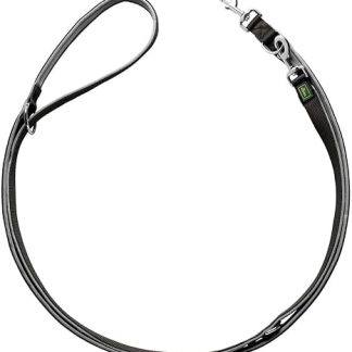 HUNTER Neoprene Adjustable Dog Lead, 2.5 x 300 cm, Black/Grey