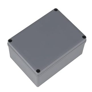 SJCCDSGS 8 x 6 x 4 Inch Junction Box, IP66 Waterproof ABS Plastic Electrical Box, Dustproof Project Enclosure for Outdoor Electrical Applications (200 x 150 x 100 mm)