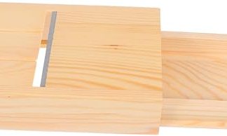 Artibetter Wooden Soap Bevel Slicer, DIY Soap Making Tool, Soap Shaving Tool with Drawer Box for Chips, Precision Blade for Smooth Soaps, Adjustable Thickness for