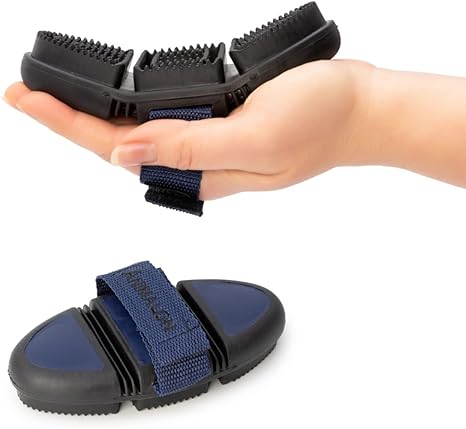 Animalon short hair curry for dogs, fur change aid for dogs with short hair, innovative dog brush for gentle grooming, blue