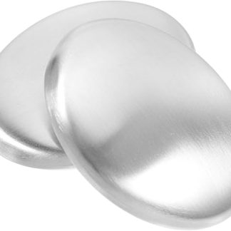 Pack of 2 Soap Metal Soap for Home Odour Removal Soap for Cooking Metal Soaps for Home Small Metal Soaps Odour Absorber Soaps Fish Odour Remover Silver