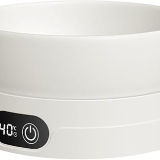 Heated Water Bowl with Battery, Heated Cat Bowl - 4 Temperature Settings Winter Drinking Bowl, Thermal Dog Water Bowl - For Chickens, Ducks, Animals, Puppies, Kittens