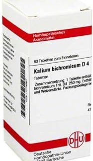 DHU Potassium Bichromicum D4 Tablets, Pack of 80 Tablets