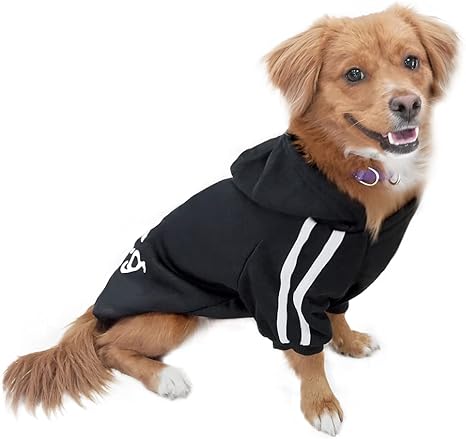 Eastlion Dog Jumper Puppy T-Shirt Warm Sweater Coat Pet Clothes Apparel Black XXL
