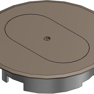 Thomas & Betts E97DSB DUPLEX RECEP FLR BOX CVR- by Thomas & Betts