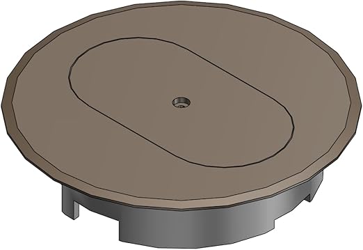 Thomas & Betts E97DSB DUPLEX RECEP FLR BOX CVR- by Thomas & Betts