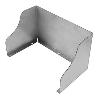 HOMSFOU Weatherproof cover for doorbell, protective roof made of stainless steel, for outdoor use, rain and splash protection for electrical devices and charging options, simple