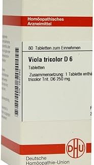 Viola Tricolor D6 DHU Tablets, Pack of 80 Tablets