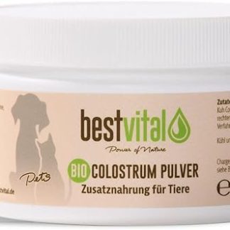 Organic Colostrum Powder for Dogs and Cats (150 g) | Strengthens Immune System & Vitality | Ideal for Stomach, Intestines & Allergies | Puppies & Senior | Immune Booster Made from 100% First Milk