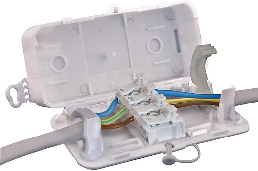 S/L In-Line Junction Box, 97 x 50 x 29 mm, Electric Junction Boxes, Pack of 1 - DEBOX SL