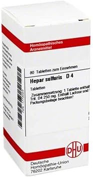 DHU Hepar sulfuris D4 Tablets, Pack of 80 Tablets