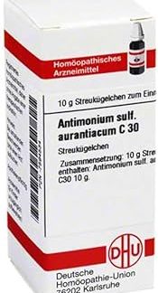 DHU Antimonium sulfuratum aurantiacum C30 Scattering Balls 10 g Globules