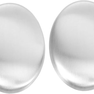 UKCOCO Pack of 2 Soap Odour Elimination Metal Soap for Removing Odours for Kitchen and Restaurant Sustainable and Reusable