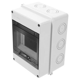 SHINEOFI Waterproof Distribution Box Boxes Wall Covers Outdoor and Indoor Circuit Electrical Weatherproof Housing Distribution Block PC Light Grey