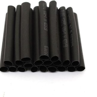 Xrlwood 127 Pcs Black Heat Shrink Tube Assortment Wrap Electrical Insula Cable Hoses Tube Sleeving Wrap Tubes