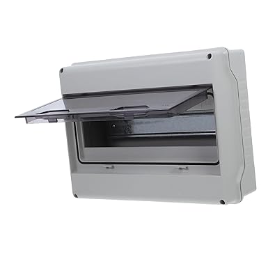 jojofuny Box Box Distribution Protection Box DC Disconnect Electrical Housing for Outdoor Use Digital Night Vision Fuse DC Circuit Breaker Circuit Breaker Cover White Pieces
