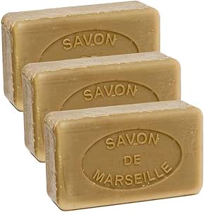 French Olive Oil Soap Pieces - Set of 3 - 100 g - La Maison du Savon de Marseille..