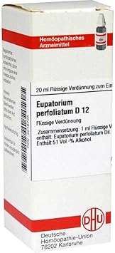 EUPATORIUM PERFOLIATUM D 12 Dilution 20 ml