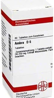 DHU Ambra D6 Tablets, Pack of 80 Tablets