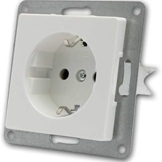 CUP Sockets with Protective Contact in White without Frame, 250 V/16 A, Clamp Connection Pack of 90