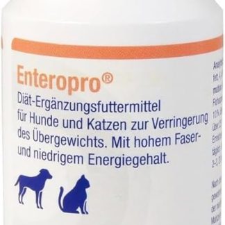 Dechra Enteropro Plantain Seeds, 60 Capsules, Diet Supplementary Feed for Dogs and Cats, Can Help Reduce Obesity, With High Fibre Content