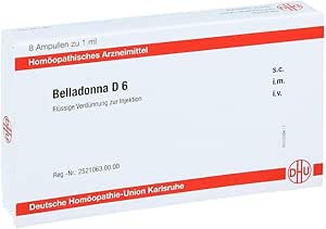Belladonna D 6 Ampoules 8 x 1 ml
