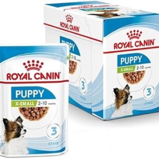ROYAL CANIN X-Small Puppy | 12 x 85 g | Wet Food for Extra Small Puppies | Up to 10 Months of Life | With Appetizers in Sauce | In Pouch Bag