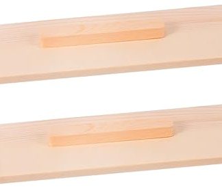 Housoutil Pack of 2 Wooden Lids for Handmade Soap Mould Made of Natural Wood Reusable Suitable for Soap Making and More DIY Projects