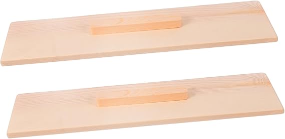 Housoutil Pack of 2 Wooden Lids for Handmade Soap Mould Made of Natural Wood Reusable Suitable for Soap Making and More DIY Projects