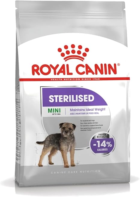 Royal Canin CCN Sterilised Mini | 3 kg | Complete Food for Small Dogs | For Adult and Neutered Small Dogs with Tendency to Weight Gain | Dry Food