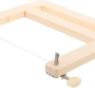 Robust Wooden Soap Cutter with Sharp Metal Wire, Household Tool for Precise Cutting of Handmade Soap and Craft Supplies