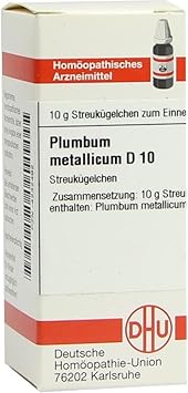 Plumbum Metallicum D 10 Globules