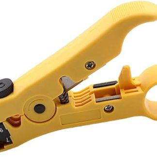 WESTONETEK Universal Flat or Round UTP Cat5 Cat6 Coaxial Cable Stripper Tool