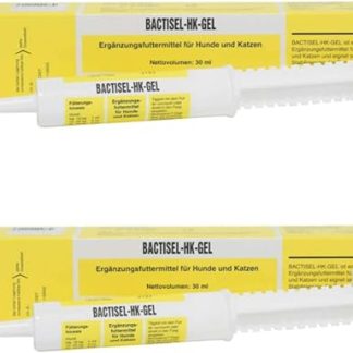 Selectavet Bactisel HK Gel | Double Pack | 2 x 30 ml | Supplementary Feed for Dogs and Cats | For Stabilising the Intestinal Flora in Indigestions | Oral Administration