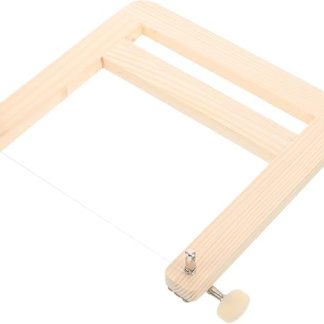 Robust wooden soap cutter with non-slip base, versatile for DIY soap making, butter cheese cutting, durable cutting tool for solid soap and craft projects