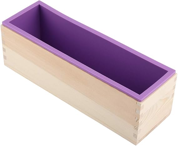 BAFOVY Rechteck Silikonseife, DIY -Werkzeug Zum Backen von Eisschokoladenpila -Holzkuchen 1200 Ml Kapazität, Stand den Temperaturen 40 Bis 220 ° C für den Ofenkühlschrank