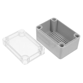 PENIKOKO Waterproof ABS junction box with transparent lid, dustproof surface-mounted distribution box for outdoor electrics, easy installation, robust plastic housing
