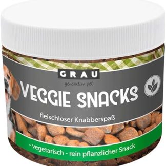 GRAU The Original – Grain-Free, Vegetarian Snacks for Dogs – Veggie Snacks, Pack of 1 (1 x 160 g), Supplementary Food for Dogs