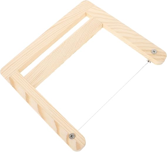 HOMSFOU Portable Tool for Cutting Soap Material Bars for Reusable Soap Cutter Craft Supplies Household Soap Cutting Tool Wood White