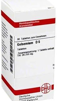 DHU Gelsemium D6 Tablets, Pack of 80 Tablets